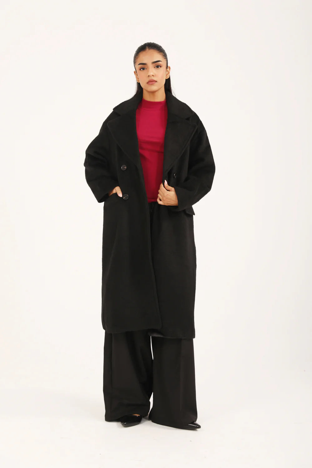 Breakout TEXTURED OVERSIZED COAT For Women