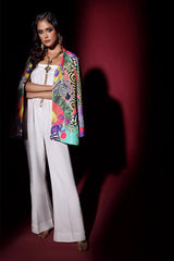 Wardha Saleem | Luxury Pret Fusion Wear | SAFARI JACKET WITH JUMPSUIT (2PC)