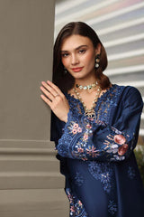 Noor by Saadia Asad | Eid Luxe Chikankari 26 | D11 - Sapphire Blue
