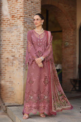 Noor by Saadia Asad | Luxury Eid Schiffli Laserkari 26 | D1 -Rosé Allure