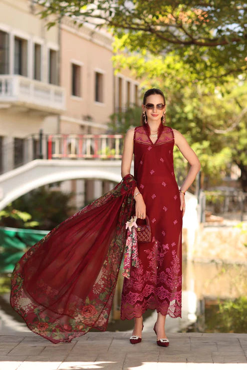 Noor by Saadia Asad | Eid Luxe Printkhaas 26 | D1 - A - Ruby