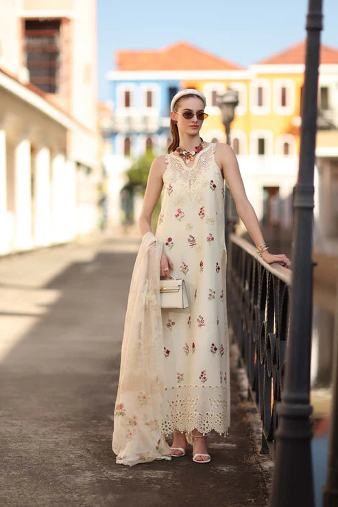 Noor by Saadia Asad | Eid Luxe Printkhaas 26 | D8 - A - Vanilla Mist