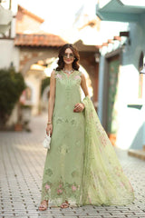 Noor by Saadia Asad | Luxe Chikankari 26 | D3 - A - Pistachio