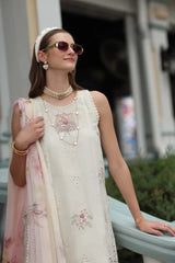 Noor by Saadia Asad | Eid Luxe Chikankari 26 | D2 - Pearl Ivory