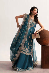 Akbar Aslam | Luxury Formals 25 | Teal | Zayan Clothing UK