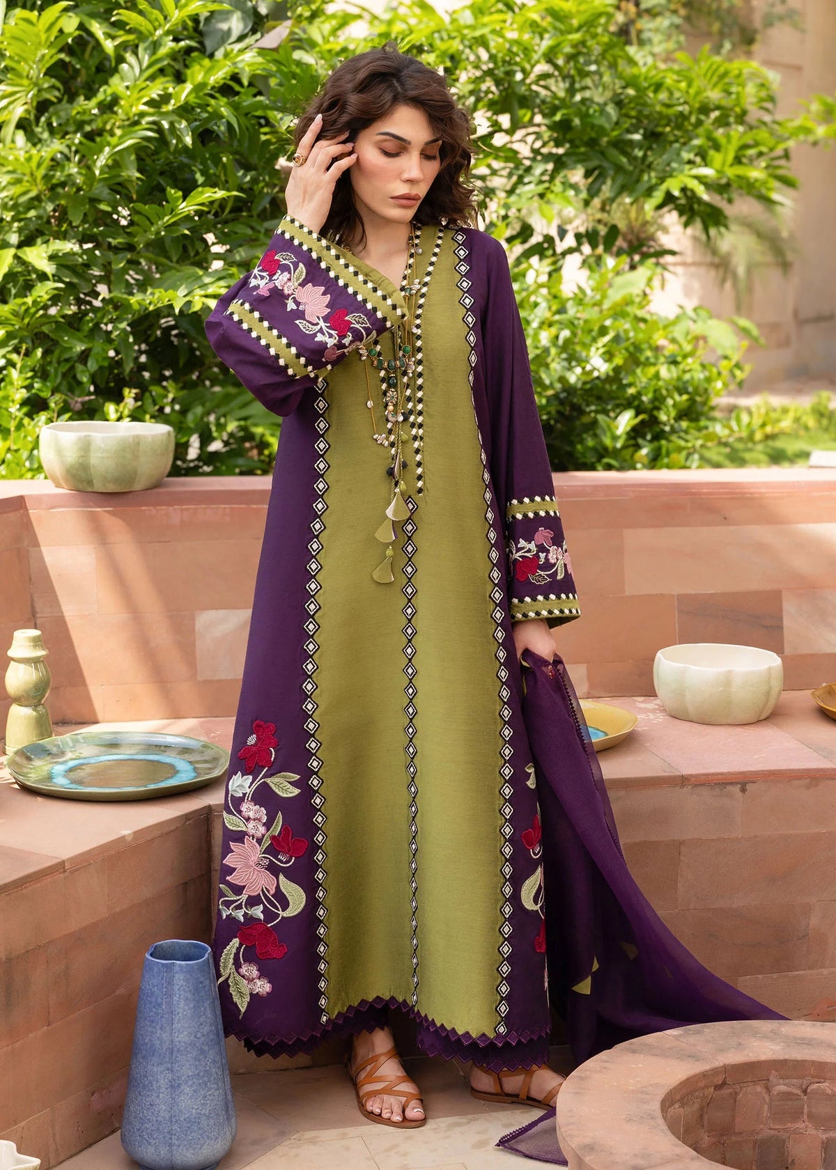 Crimson | MITTI WINTER PRET 25 | Rani Vogue(Plum) | Zayan Clothing UK