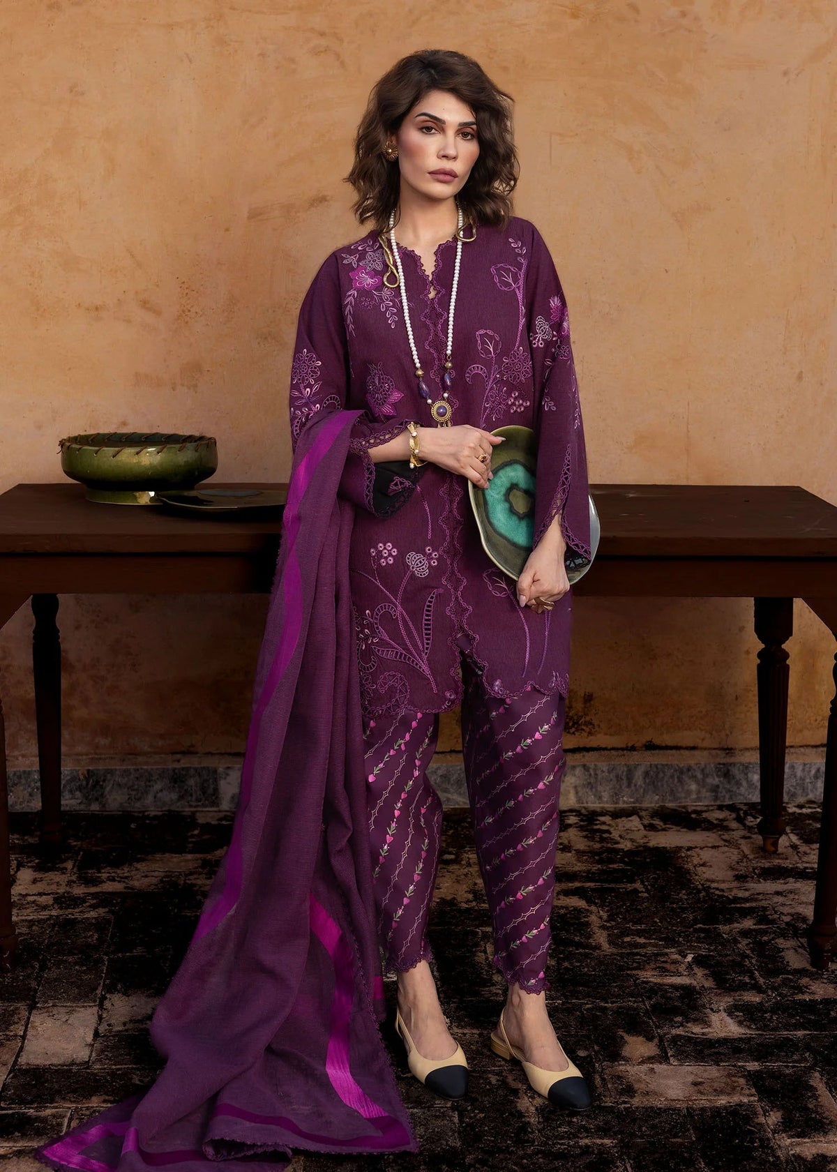 Crimson | MITTI WINTER PRET 25 | Choti Memsaab | Zayan Clothing UK