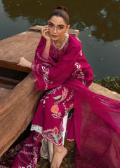 Crimson | Tasawar 25 | MIRROR GARDEN - D3A | Zayan Clothing UK