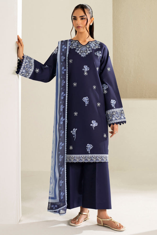 Farasha | Summer Weaves Embroidered Lawn | Midnight Hue