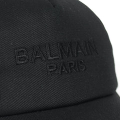Balmain Black Basic B Cap For Men