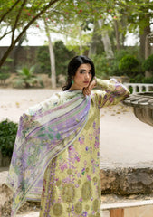 Elaf Premium | Signature Embroidered Lawn with Chiffon Collection 26 | ESG-8A OLIVIA