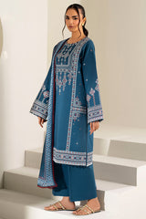 Farasha | Summer Weaves Embroidered Lawn |Pale Blue