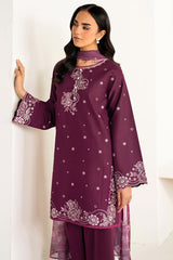 Farasha | Summer Weaves Embroidered Lawn | Rose Passion