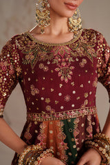 Baroque | Formals Collection | EMBROIDERED RAW SILK UF-4366