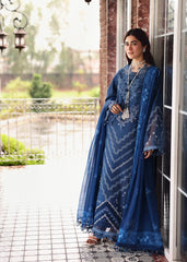 Sardinia | Embroidered Lawn Edit 26 | Terrace Blue