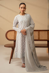 Cross Stitch | Mahiri Embroidered Lawn 24 | PEARL BLUE