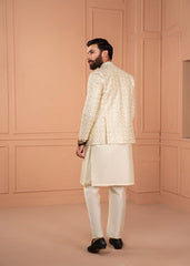 Dress Designers Ivory Offwhite Gold Open Gown Prince