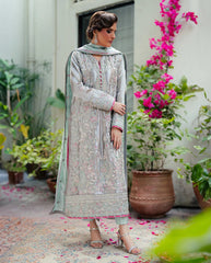 Mushq | Sunehri Lama Silk | Resham | Zayan Clothing UK