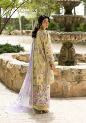 Elaf Premium | Signature Embroidered Lawn with Chiffon Collection 26 | ESG-8A OLIVIA
