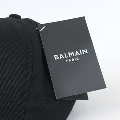 Balmain BW Black Basic Logo Cap For Men