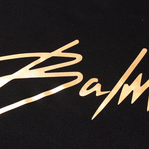 Balmain Black Golden S Hoodie For Men