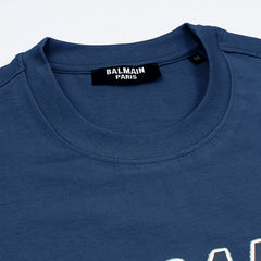 B.L.M.N Royal Blue Premium Printed T-Shirt For Men
