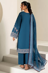 Farasha | Summer Weaves Embroidered Lawn |Pale Blue