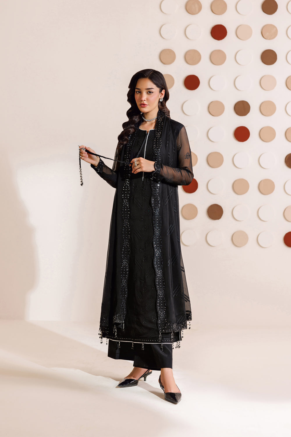 Farasha | Chiffon Threads 26 | Charcoal Whisper