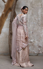 Threads and Motifs | Formal Dresses 25 | Organza Embroidered Blouse With Lehenga