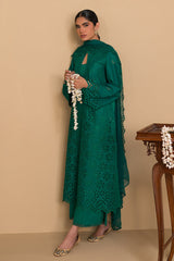 Cross Stitch | Chikankari Lawn 24 | PINE FOREST