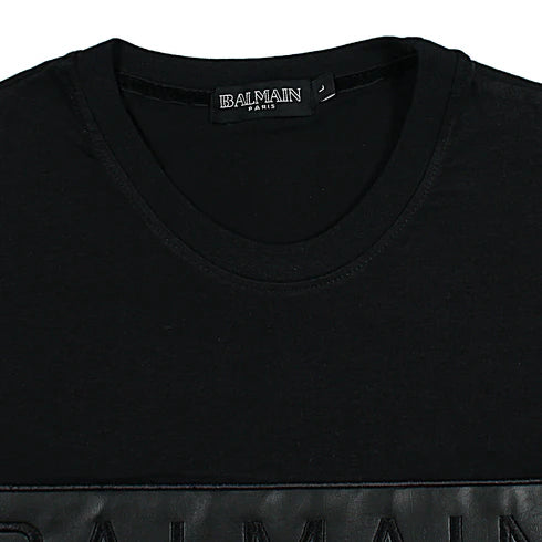 Balmain Leather T-Shirt For Men