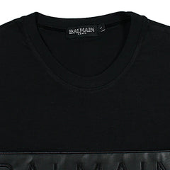 Balmain Leather T-Shirt For Men