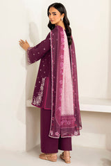 Farasha | Summer Weaves Embroidered Lawn | Rose Passion