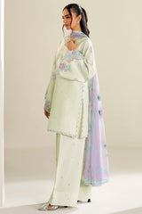 Farasha | Summer Weaves Embroidered Lawn | Mint Garden