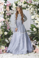 Wahajmkhan | Eden wedding Formals | PERIWINKLE PEPLUM & LENGA