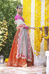 Wahajmbegum | Mehrunnisa Wedding Formals | MAGENTA LEHNGA CHOLI
