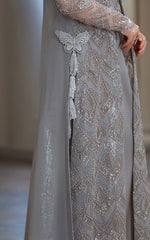 Threads and Motifs | Formal Dresses 25 | Net Embroidered Jacket with Skirt