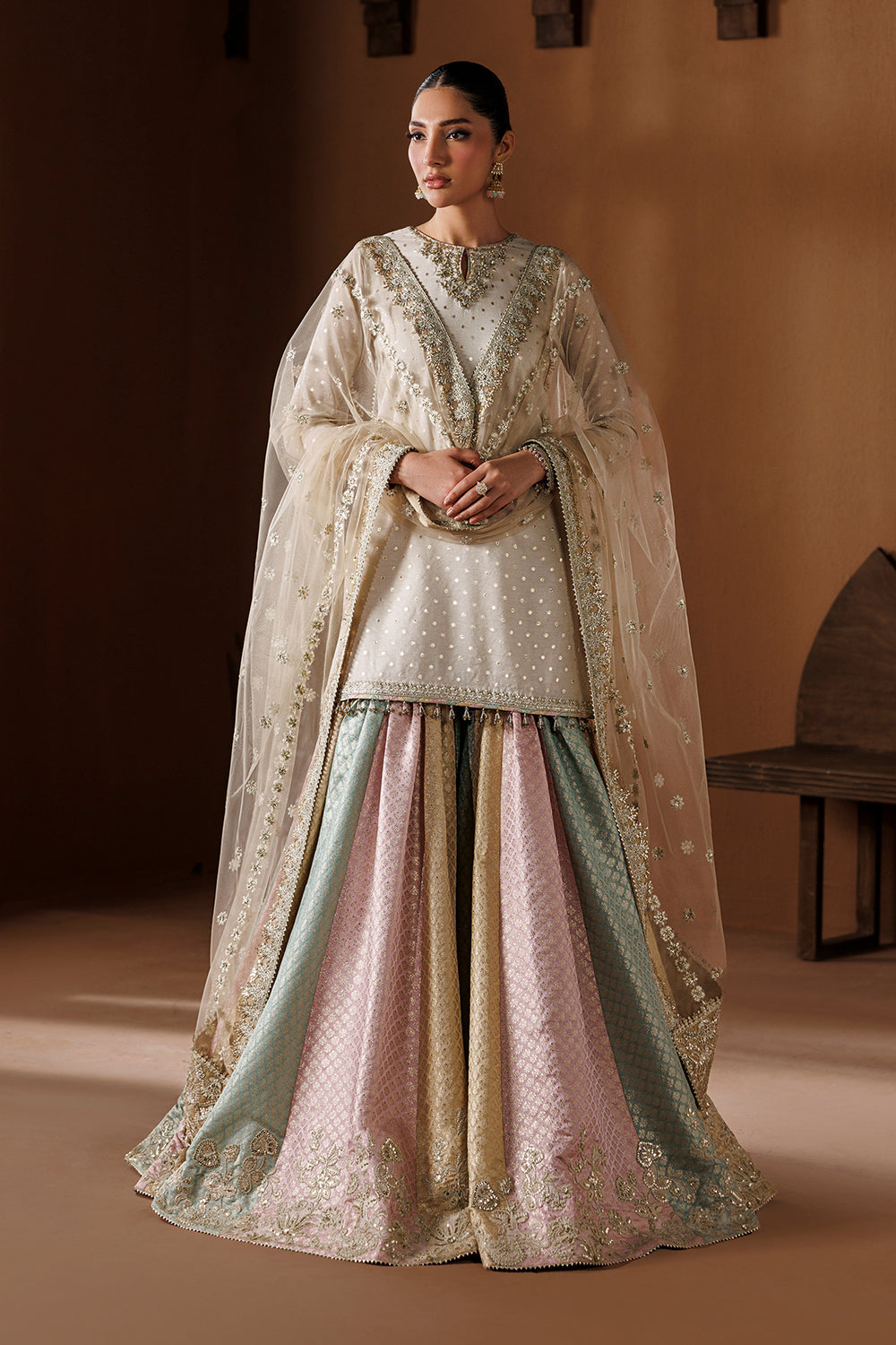 Baroque | Formals Collection | EMBROIDERED ZARRI CHIFFON UF-4435