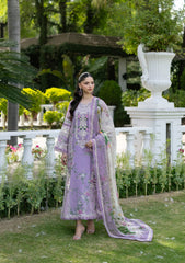 Elaf Premium | Signature Embroidered Lawn with Chiffon Collection 26 | ESG-1B BIANCA