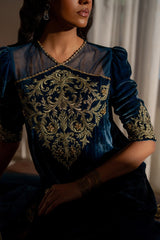 Caia | Luxury Velvet Edit 25 | Roselle (Blue)