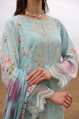 Nureh | Gardenia Embroidered Lawn 25 | NSG-173