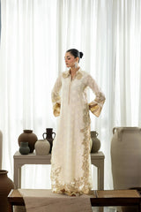 Wahaj M Khan | Sanam Luxe | Ivory Sanam Kaftan