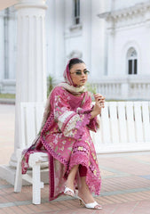 Elaf Premium | Signature Embroidered Lawn with Chiffon Collection 26 | ESG-5B DELILAH