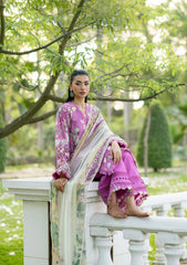 Elaf Premium | Signature Embroidered Lawn with Chiffon Collection 26 | ESG-7B KIARA