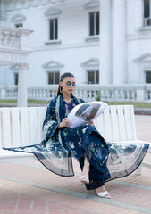Elaf Premium | Signature Embroidered Lawn with Chiffon Collection 26 | ESG-3A MARIEL