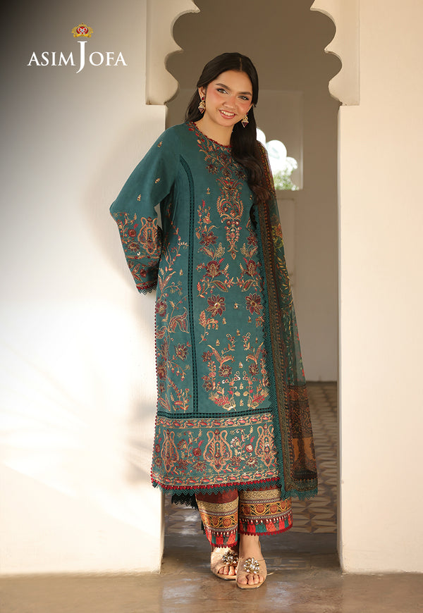 Asim Jofa | Summer Rhapsody | AJUBU-03 Embroidered Jacquard