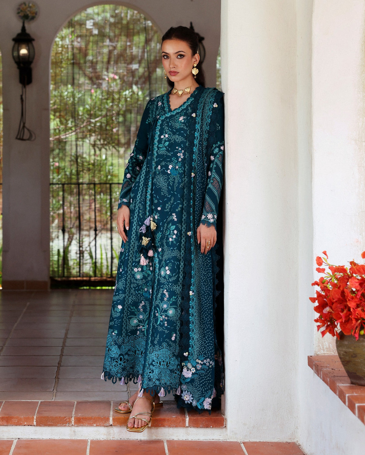 Republic Womenswear | Embroidered Pret'26 | Wisteria Noir