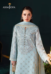 Asim Jofa | Lumiere Formals | AJLFC-01 EMBROIDERED PAPER COTTON