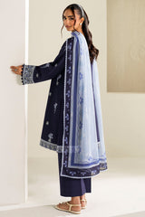 Farasha | Summer Weaves Embroidered Lawn | Midnight Hue