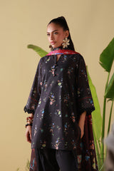 Sahar | Mirha Casual Pret | Obsidian Flora